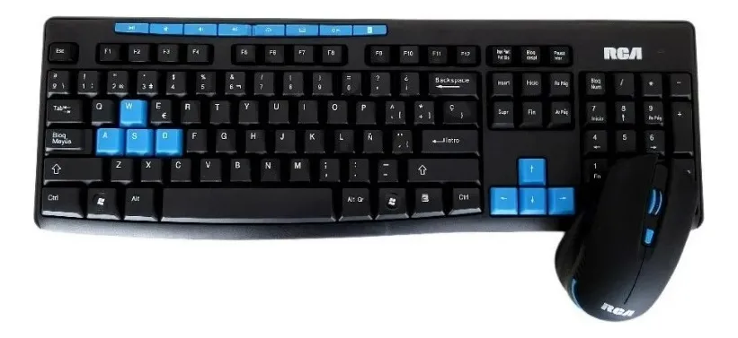 TECLADO + MOUSE INALAMBRICO TM-400W RCA 1