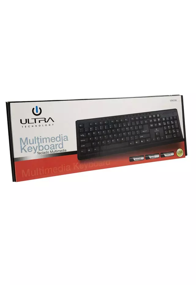 TECLADO USB MULTIMEDIA UT-K110U ULTRA 2