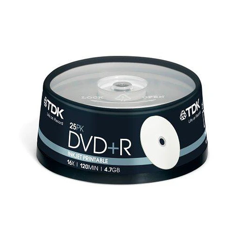TDK Disco Blue Ray 25GB Pack 25 Unidades Imprimible 