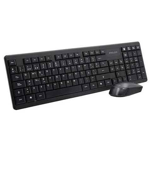 Teclado + Mouse Inalámbrico Philco PPR6314 Negro