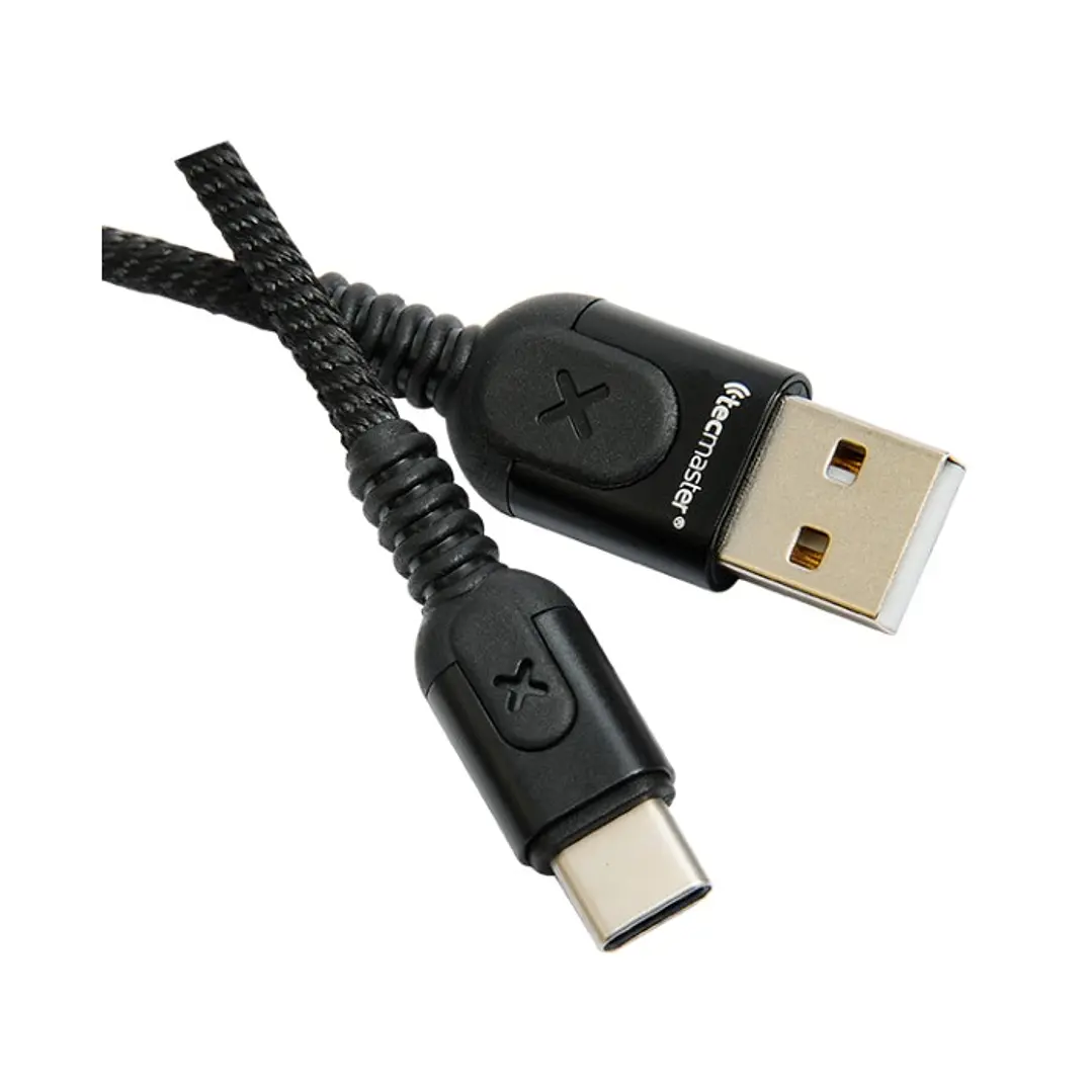 CABLE DE DATOS CON CICLO RGB 1.2MTS USB C  200526 TECMASTER 3