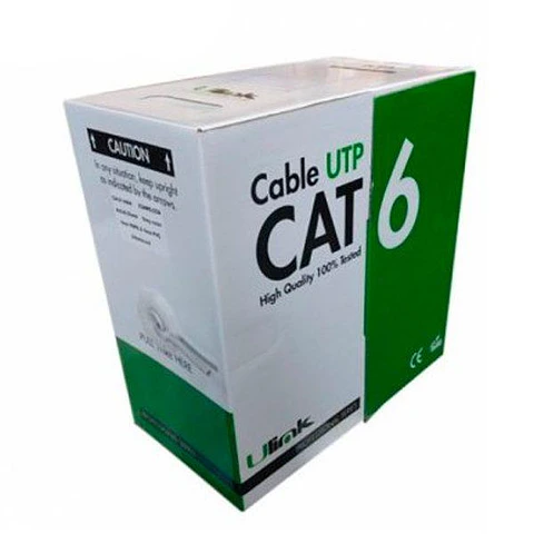 CABLE DE RED CAT 6 CAJA 305MTS  23AWG 4X2X0,52 ULINK