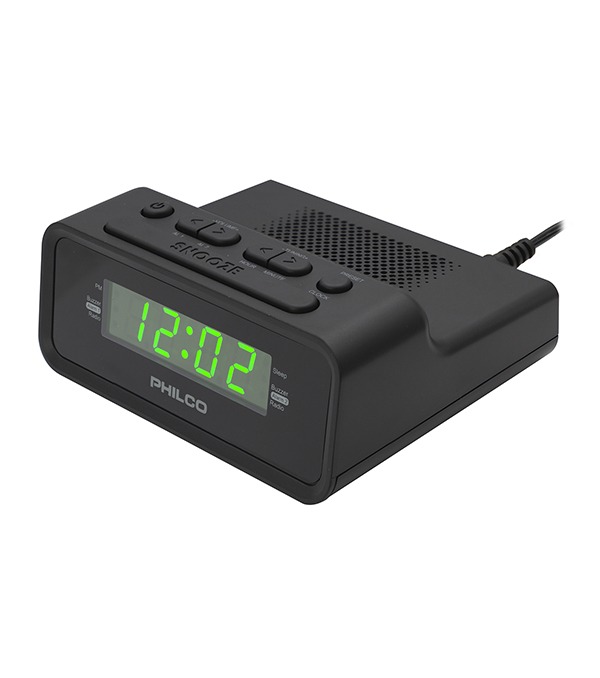 RADIO RELOJ 1006 GR PANTALLA LED  0,6 PHILCO 4