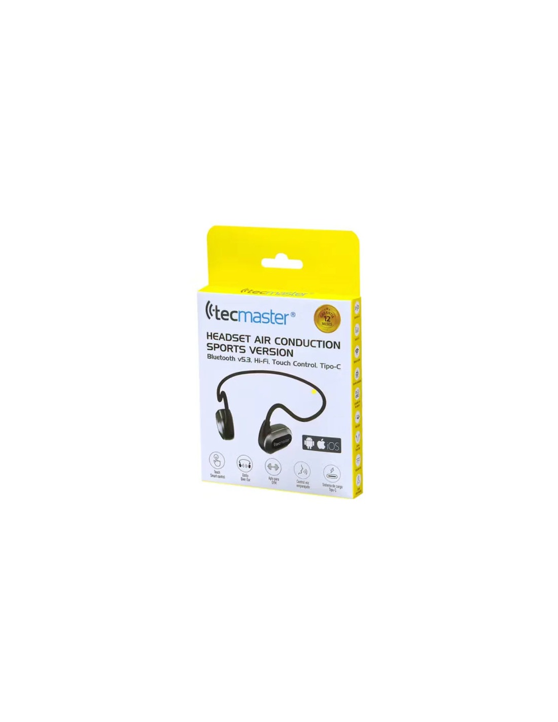 AUDIFONO MANO LIBRES BT TOUCH CONTROL TM-300522 TECMASTER 2