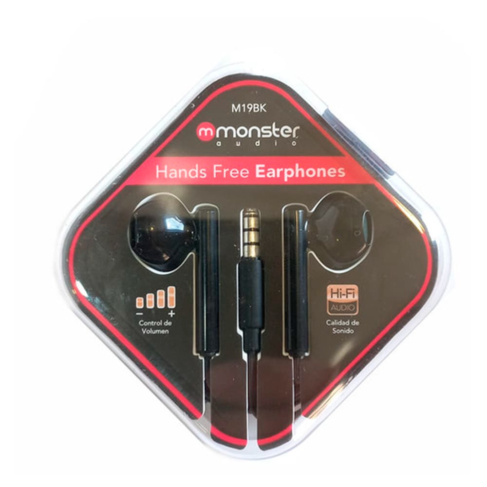AUDIFONO CON CABLE M/LIBRES M19BK 3.5MM NEGRO MONSTER 2