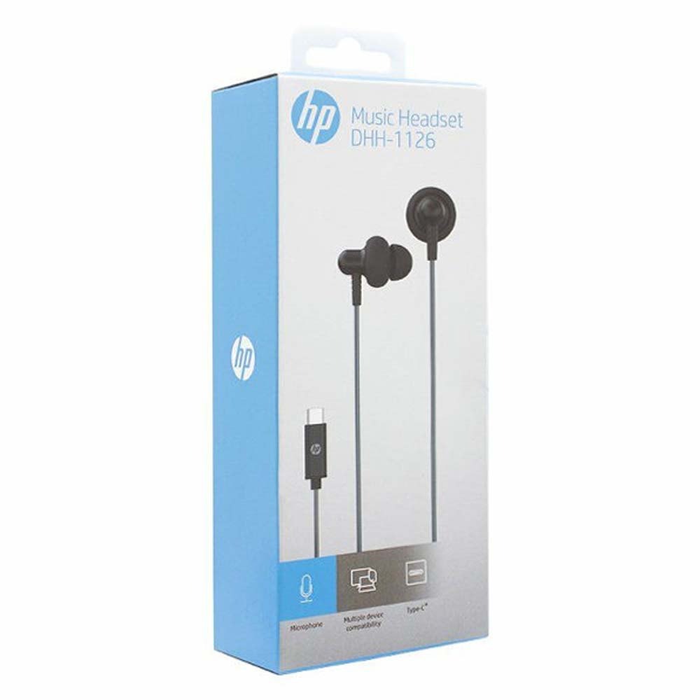 AUDIFONO MANOS LIBRES TIPO/C MIC NEGRO DHH-1126 HP 1