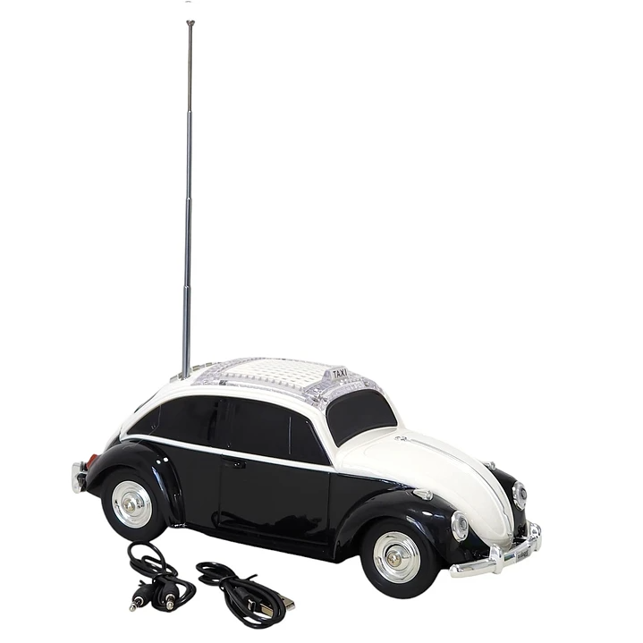 PARLANTE AUTO ESCARABAJO BLUETOOTH/SD/USB/FM BLACK 2108BK AUDIOPRO 2
