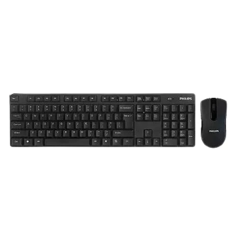 Teclado + Mouse Inalámbrico SPT6501B Negro PHILIPS
