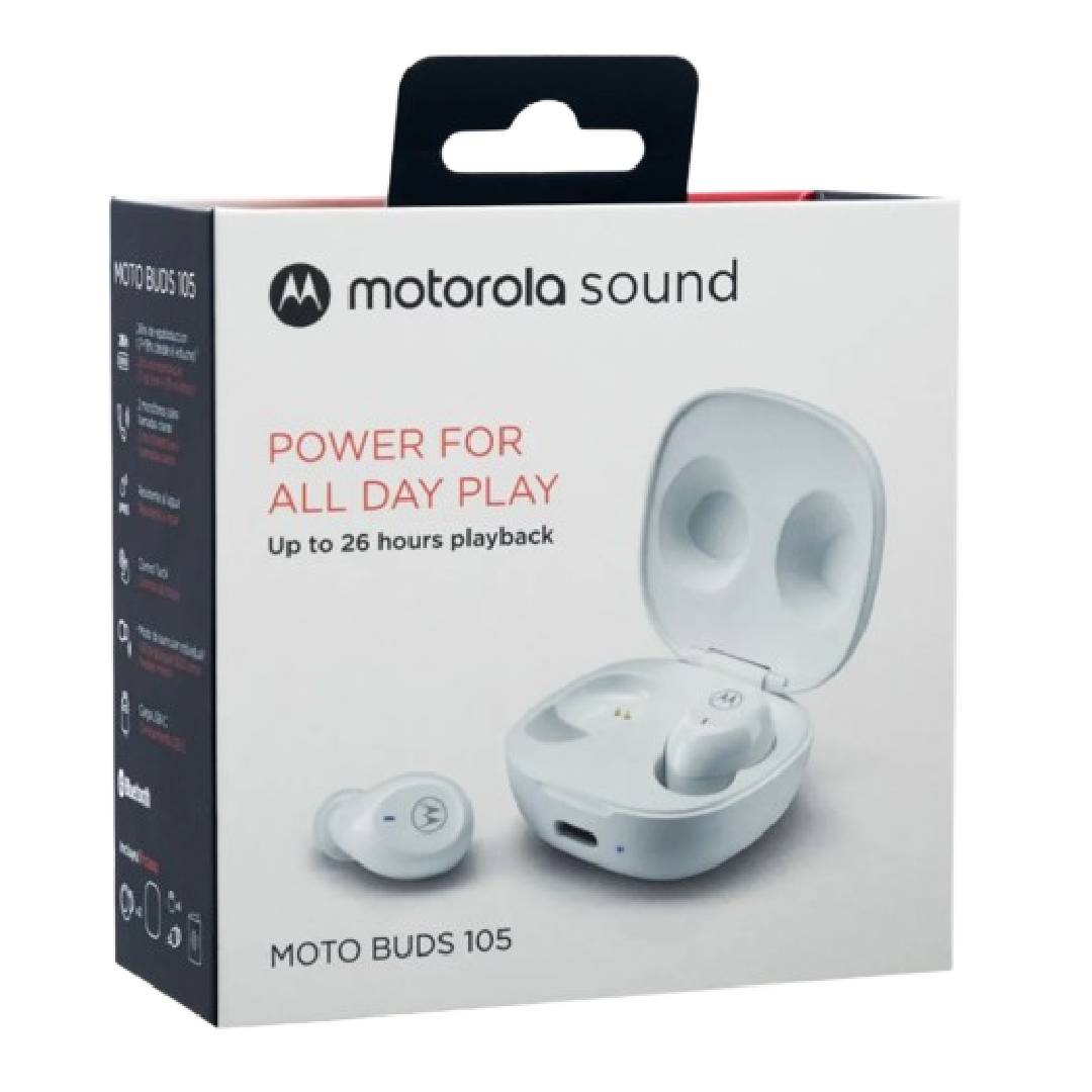 Audífono Bluetooth Moto Buds 105  Blanco MOTOROLA 4