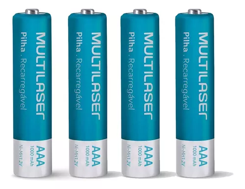 Cargador Kit + 4 Pilas AA 2500 mAh Multilaser 1