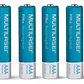 Cargador Kit + 4 Pilas AA 2500 mAh Multilaser - Miniatura 2