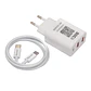 Cagador de Pared 3 Puertos USB A/C 200554WH 30W Tecmaster - Miniatura 4