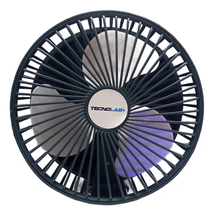 Ventilador Recargable Portátil Usb Plegable Verde Tecnolab 4