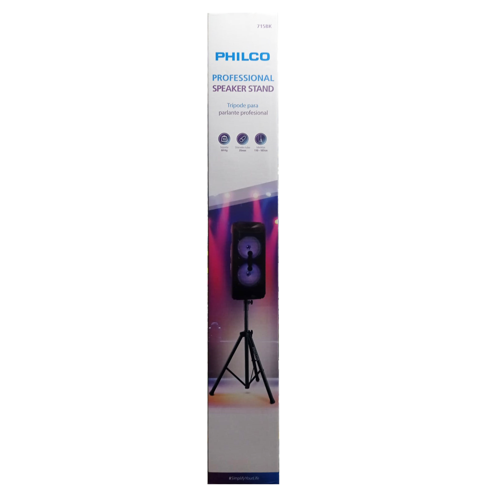 Trípode Para Parlante 1.8Mt Negro Philco 3