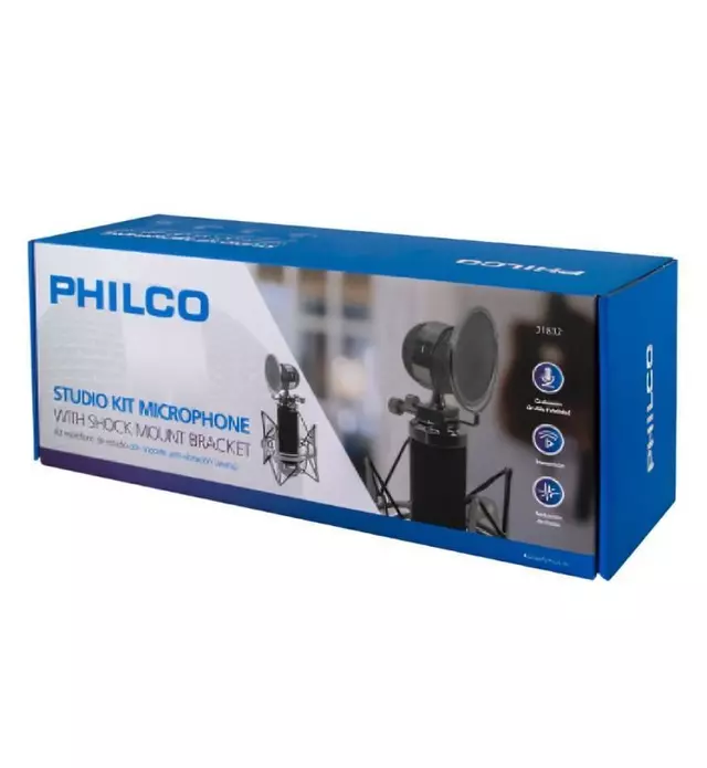 MICROFONO STUDIO CON SOPORTE/NOISE REDUTION 31832 PHILCO 3