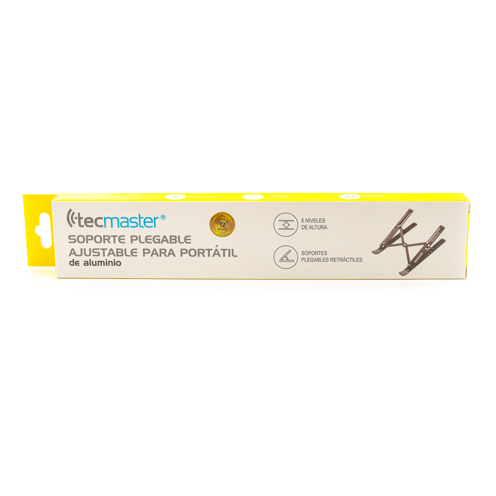 SOPORTE PLEGABLE AJUSTABLE DE ALUMINIO PARA PORTATIL TECMASTER 2