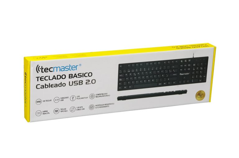 TECLADO USB ESPAÑOL TM-100513 NEGRO TECMASTER 5