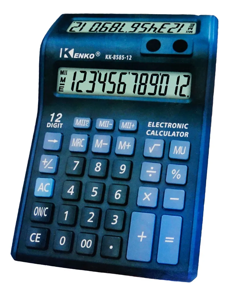 CALCULADORA DOBLE PANTALLA KK-8585 KENKO 1