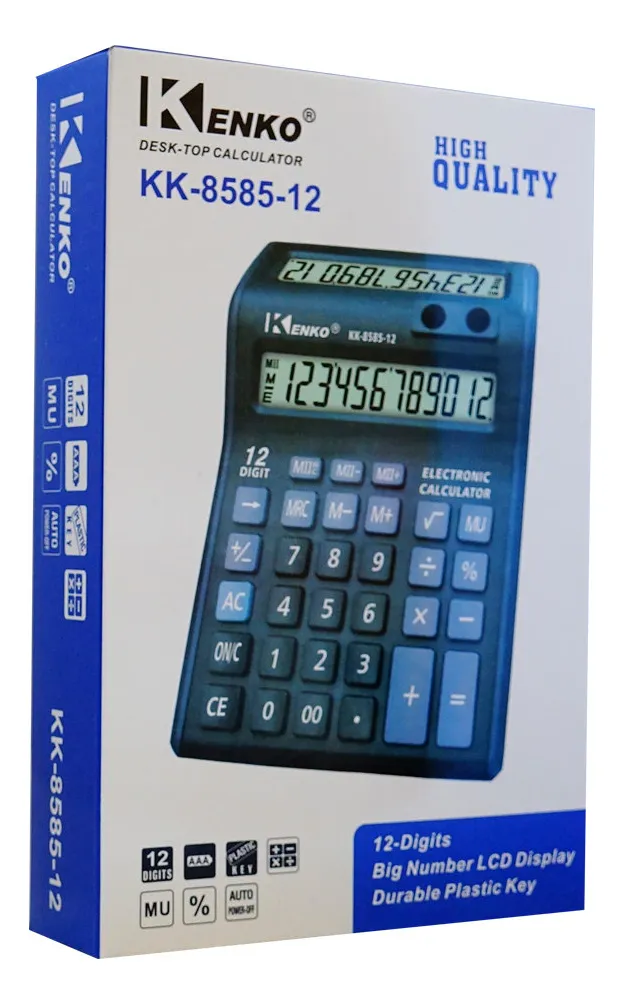 CALCULADORA DOBLE PANTALLA KK-8585 KENKO 2