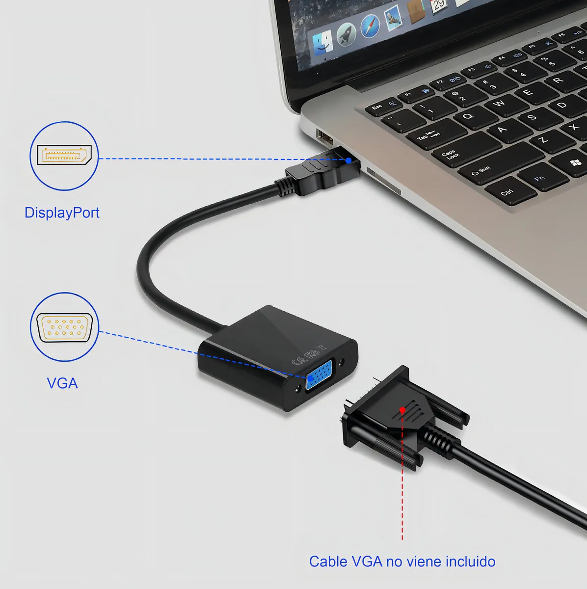 CONVERSOR DISPLAY PORT A VGA BR10308 BIRLINK 6
