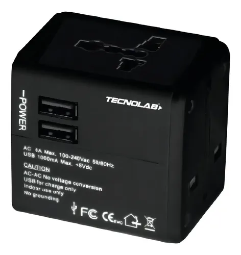  Adaptador de Viaje Universal TL354 Tecnolab  3