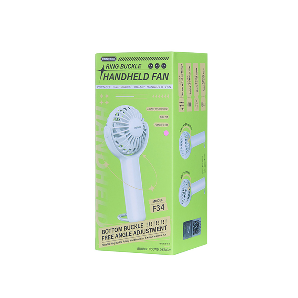 Ventilador De Mano Mini Anillo F34 (Rosa) Remax Fan 2