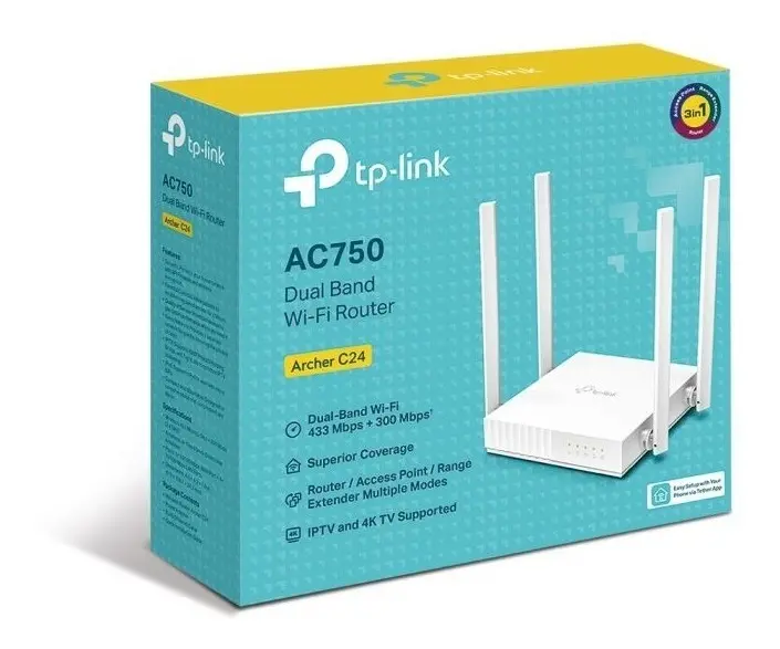 ROUTER AC750 WIFI DUAL BAND ARCHER C24 TP-LINK 2