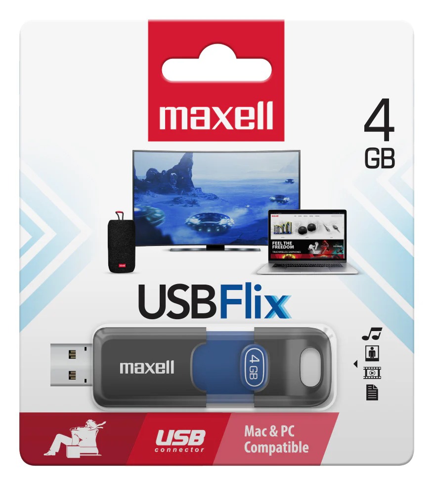PENDRIVE 4GB USB FLIX  MAXELL 5