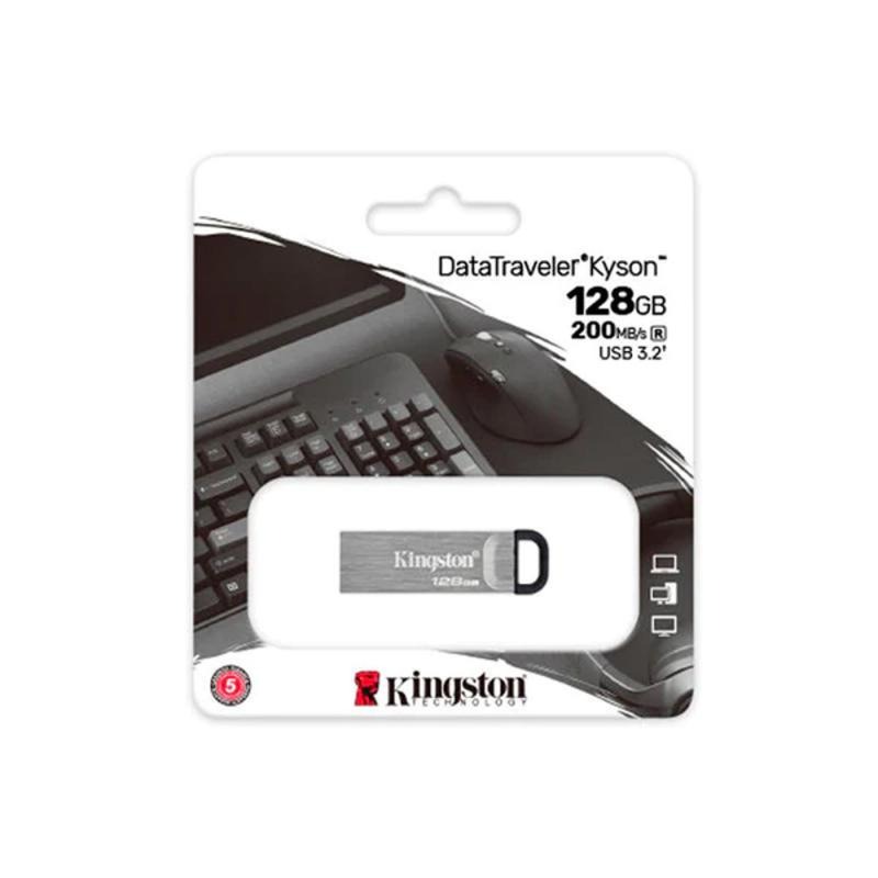 PENDRIVE DATATRAVELER KYSON USB3.2/128GB METALICO KINGSTON 1