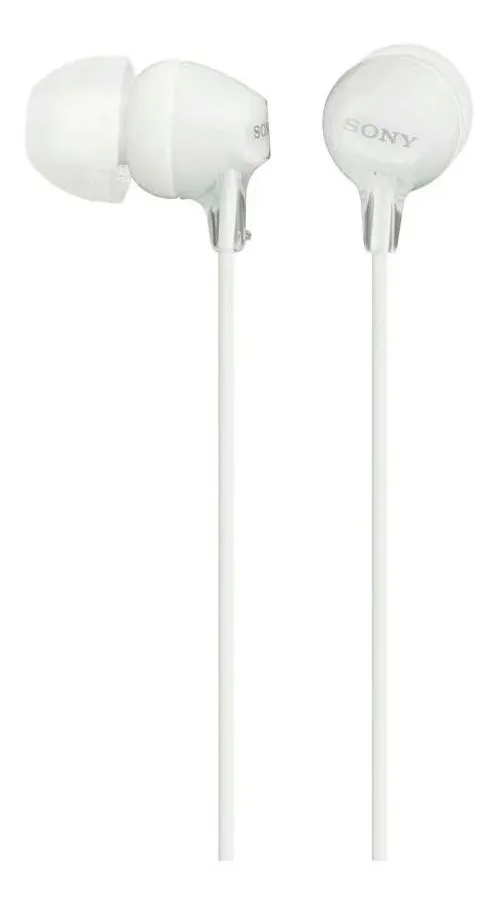 AUDIFONO CON CABLE MDR-EX15LP WHITE SONY  1
