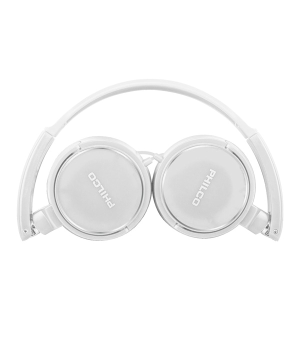 AUDIFONO C/CABLE FLAT WIRED 18BLK WHITE PHILCO  2
