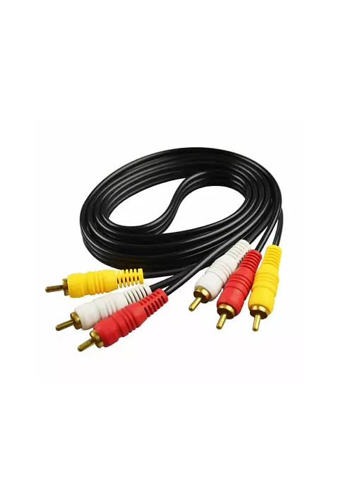 CABLE 3 PLUG RCA A 3 PLUG RCA 1,80 MTS ULTRA