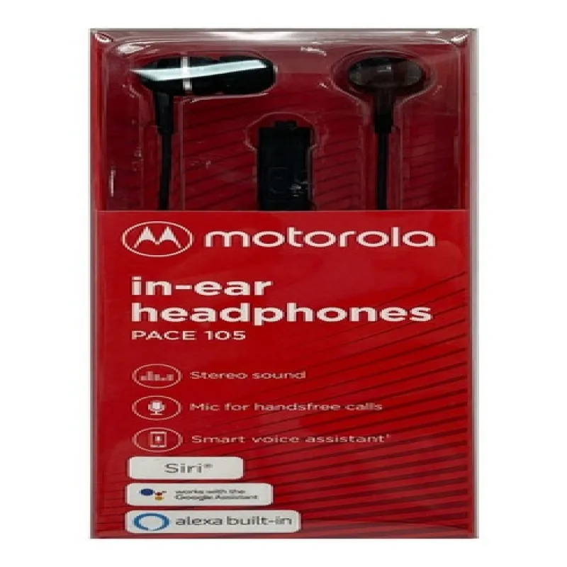 AUDIFONO PACE 105 IN EAR CABLE MANOS LIBRES NEGRO 2