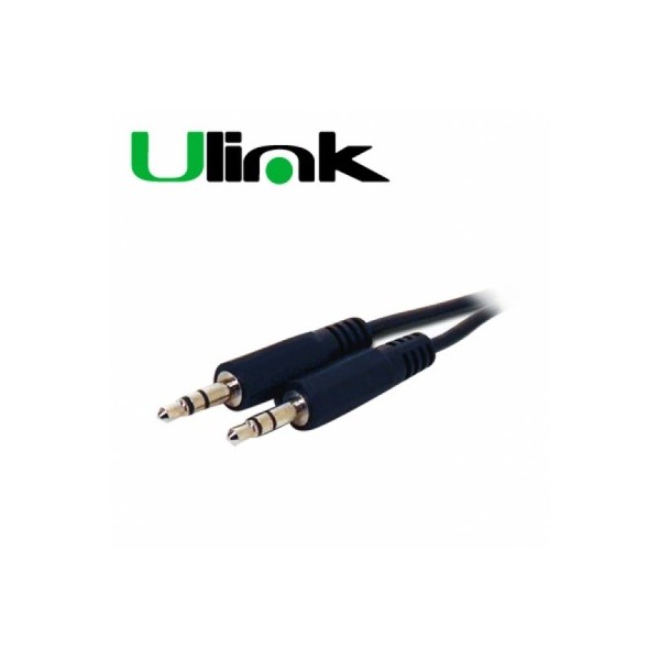 CABLE DE AUDIO 3,5MM A 3,5MM M-M 3MTS ULINK 1