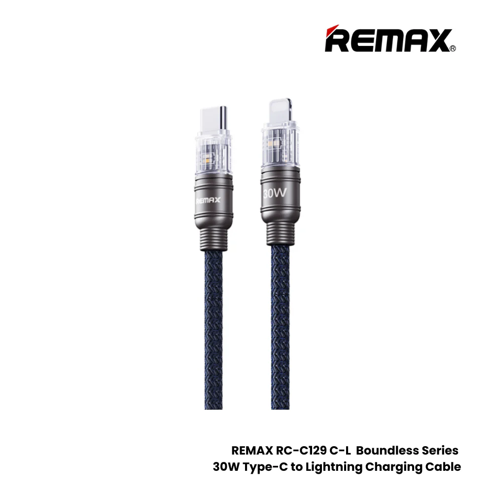 Cable Usb Tipo/C a Lightning 30W RC-C129 Blue Remax 1