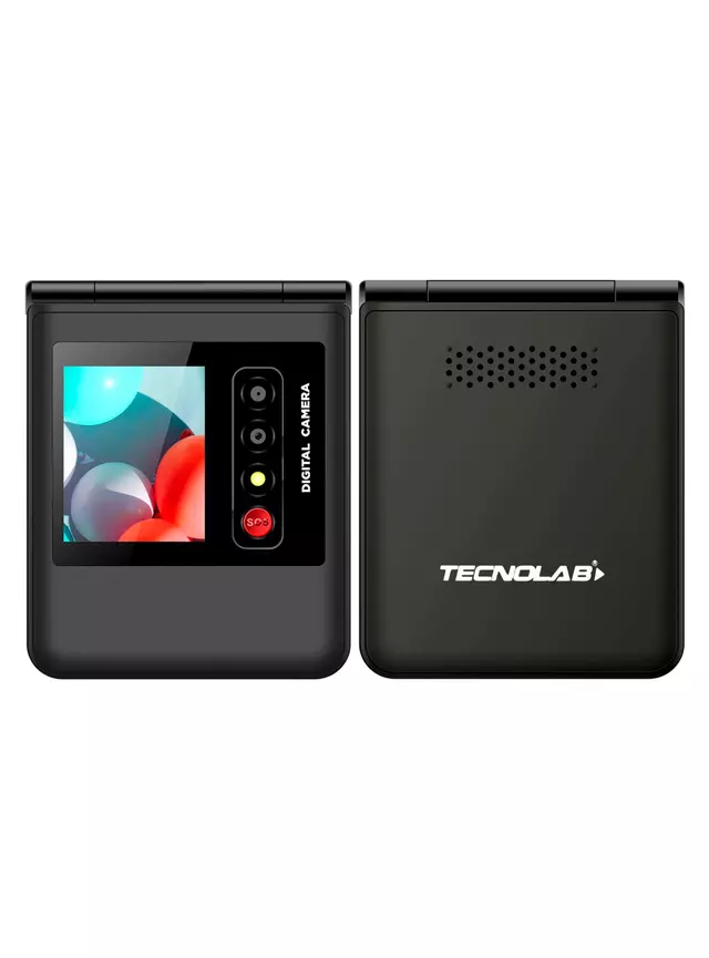 Teléfono Celular Adulto Mayor 4G Dual SIM Tipo Almeja TL709 Negro 2