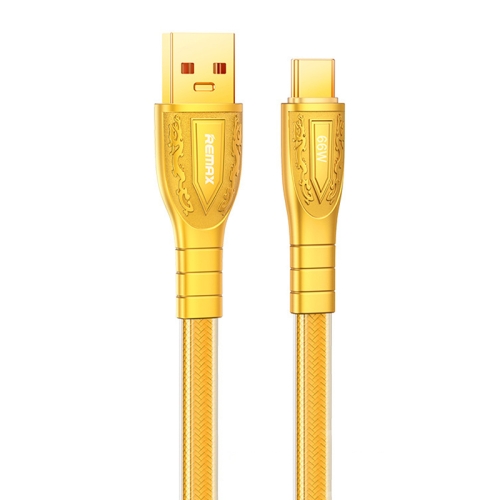 Cable USB A Tipo/C RC-C167 66W Gold Zinc Alloy REMAX  1