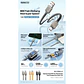 Cable USB A Tipo/C RC-C158 66W Gold Zinc Alloy REMAX  - Miniatura 2