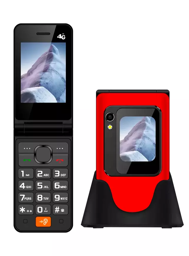 Teléfono Celular Adulto Mayor Dual SIM 2.8 Pulgadas TL705 Rojo 1
