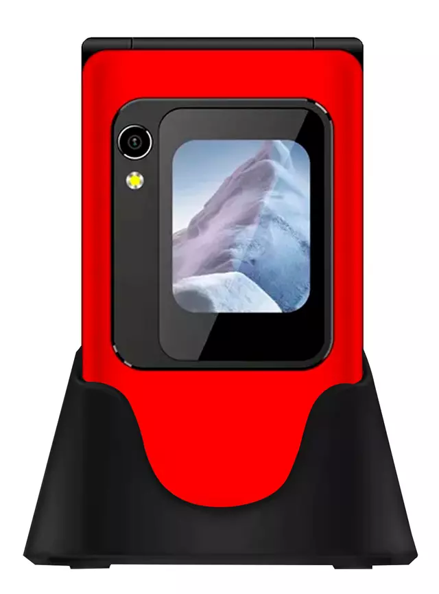 Teléfono Celular Adulto Mayor Dual SIM 2.8 Pulgadas TL705 Rojo 2