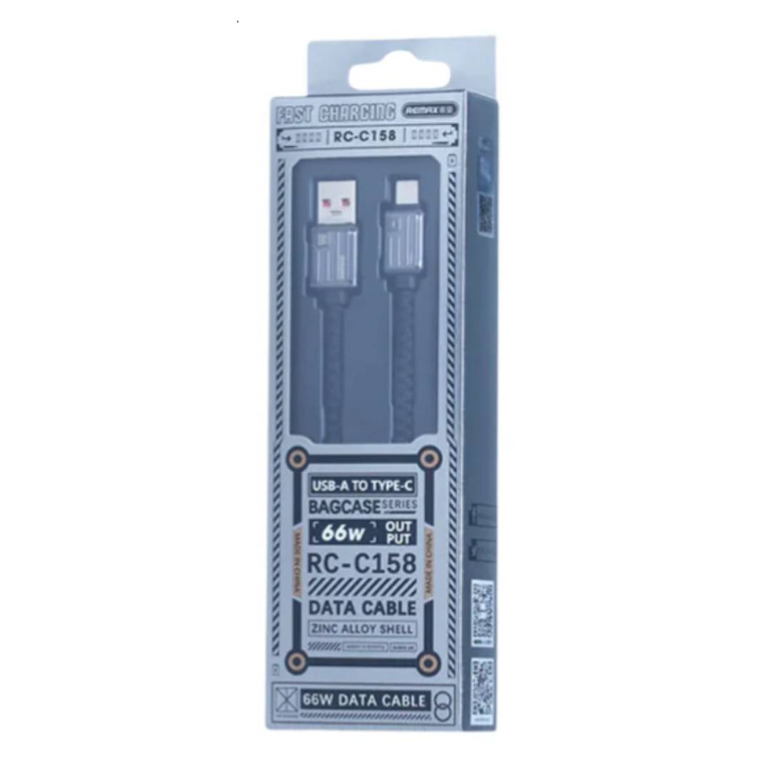 Cable USB a Tipo/C 66W Black 1.3Mtrs RC-C158 REMAX 2