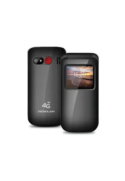 Teléfono Senior Adulto Mayor Tipo Almeja con Modo S.O.S 4G  1