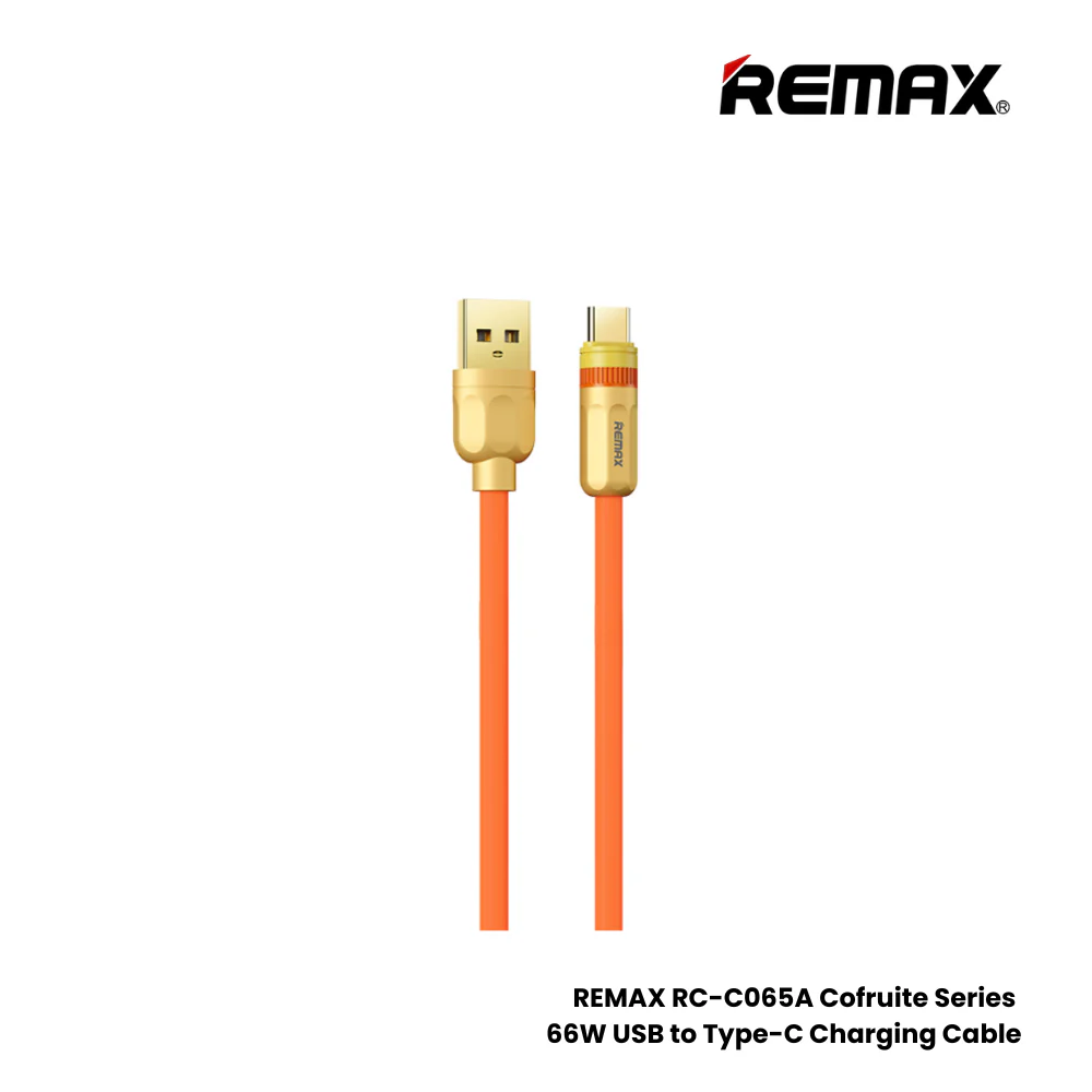 Cable USB A Tipo/C RC-C065 66W Orange Zinc Alloy REMAX  1
