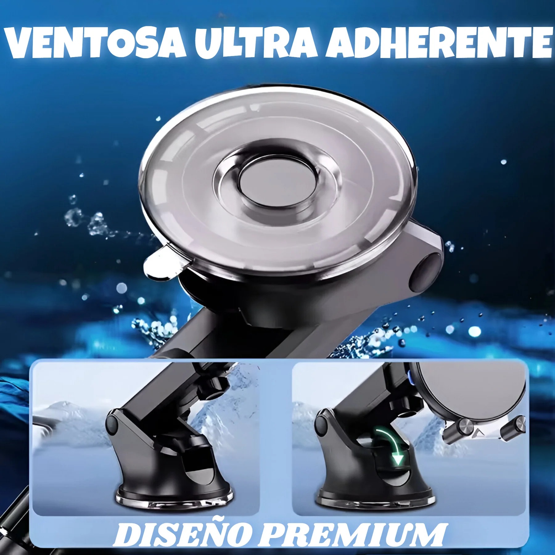 SOPORTE PARA CELULAR  DE AUTO TM-200543 CARGADOR 15W TECMASTER 4
