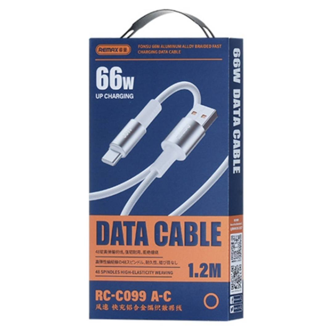 Cable USB A Tipo/C 66W RC-C099 White REMAX  2