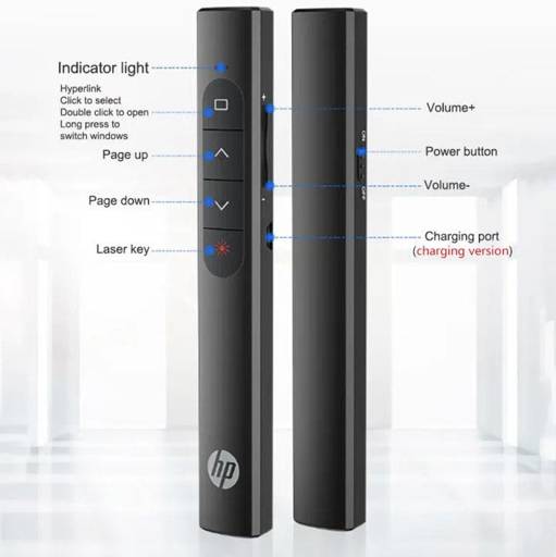 PRESENTADOR INALAMBRICO LASER HP SS10R RECARGABLE   1