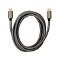 CABLE  TYPE-C 3.2 A TYPE-C 3.2 GRIS/NEGRO Macho/Macho - Miniatura 2