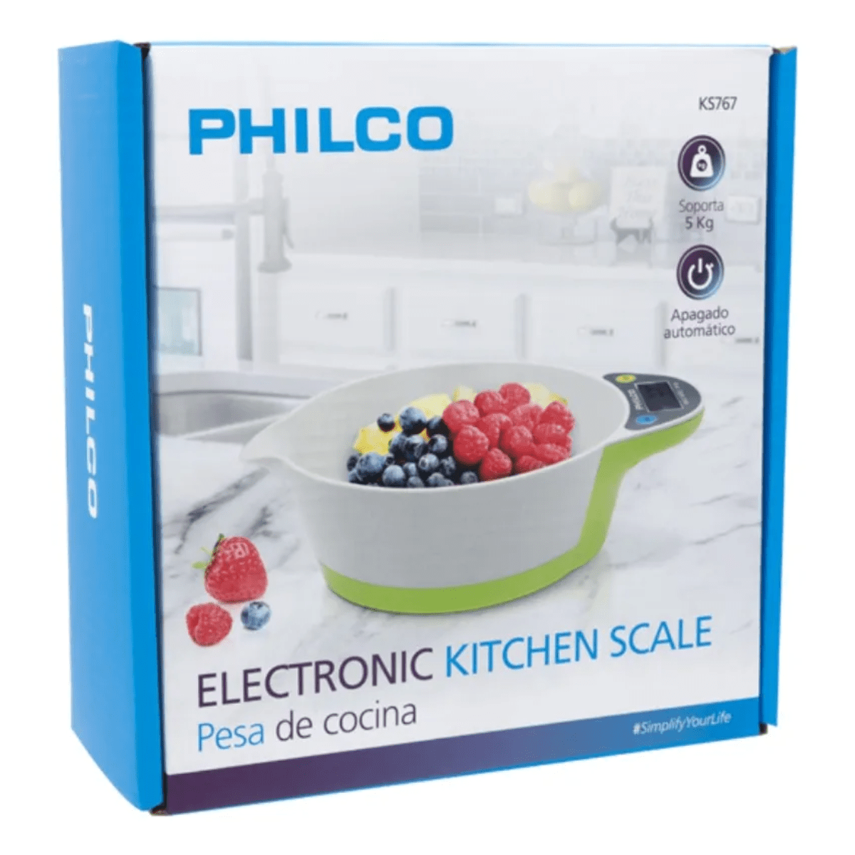 BALANZA DIGITAL TIPO BOWLGREEN 1GR - 5GK KS767 PHILCO 1