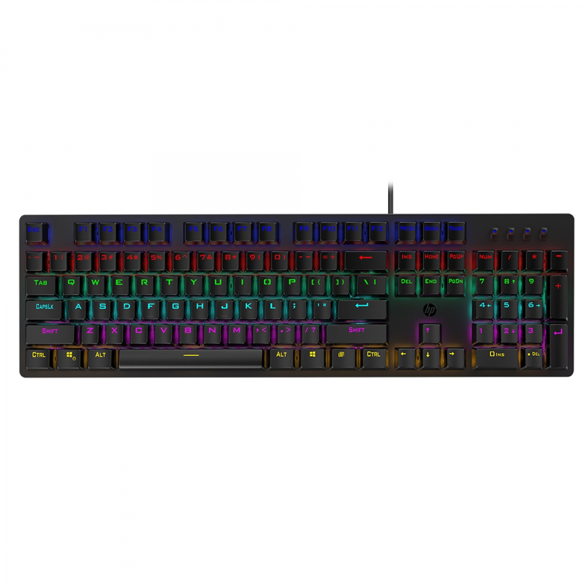 Teclado Gamer  HP GK100 NEGRO Es 4