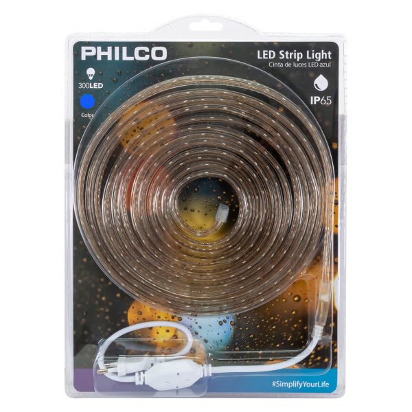CINTA LED 5MTS 300 LED 220V AZUL PHILCO 1